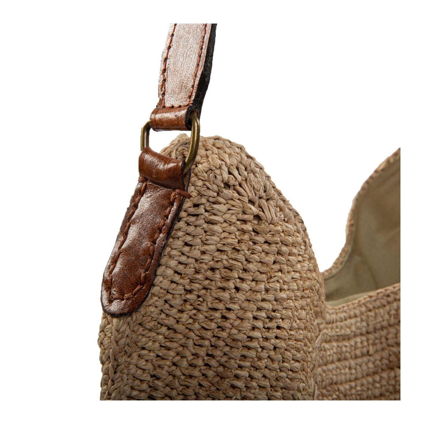 monospalla HOBO tea manico in pelle