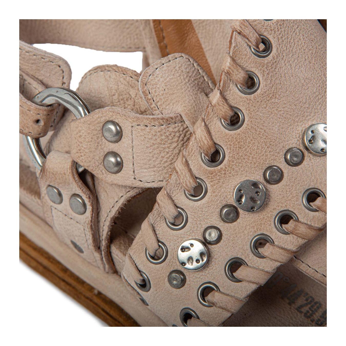  sandali SPOON beige borchie