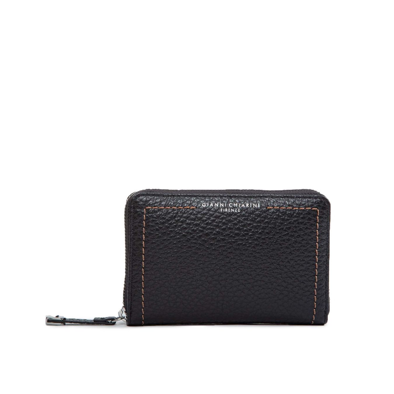 portafogli M zip around in pelle nera