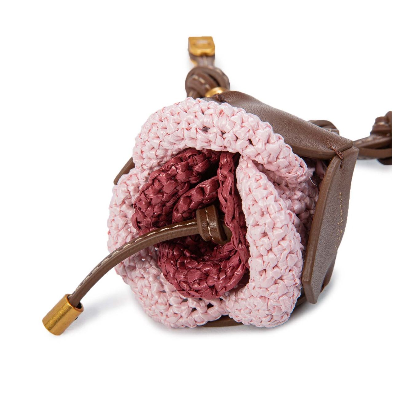 portachiavi FLOWER rosa uncinetto