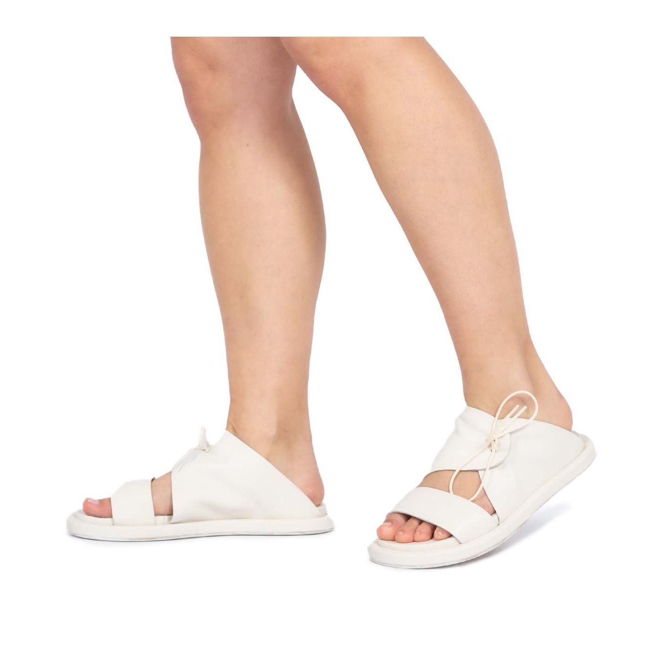 sabot in pelle avorio