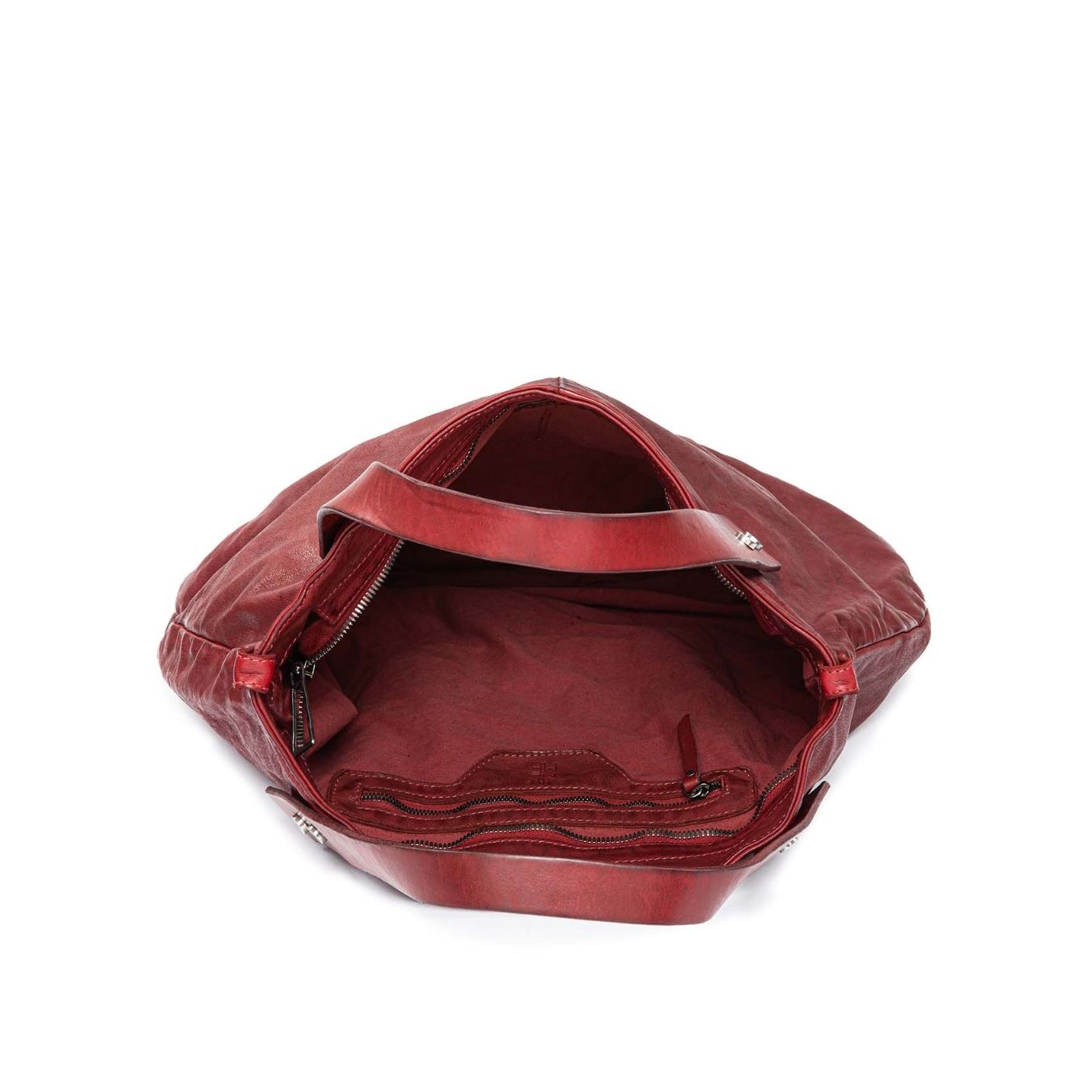 interno borsa shopper pelle bordeaux