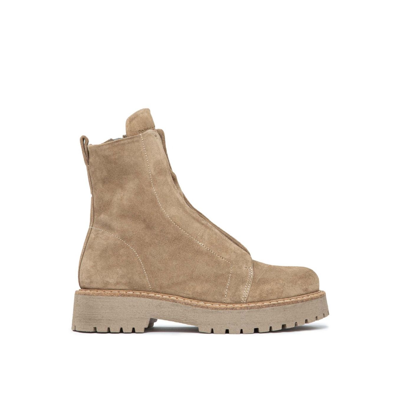 biker KUNI in camoscio beige