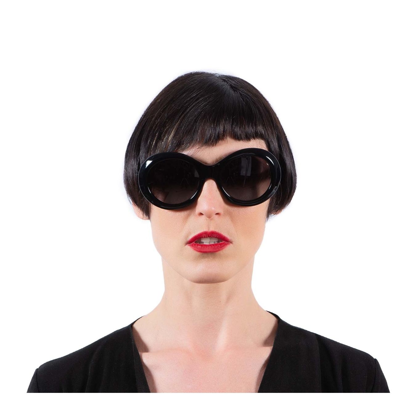 occhiali audrey pvc nero oliver goldsmith indossati