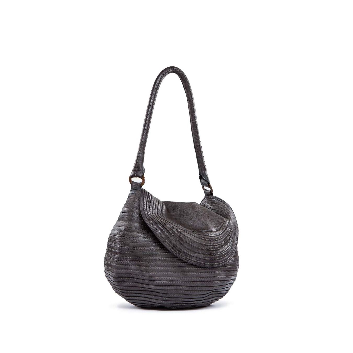 shopper pelle marrone majo