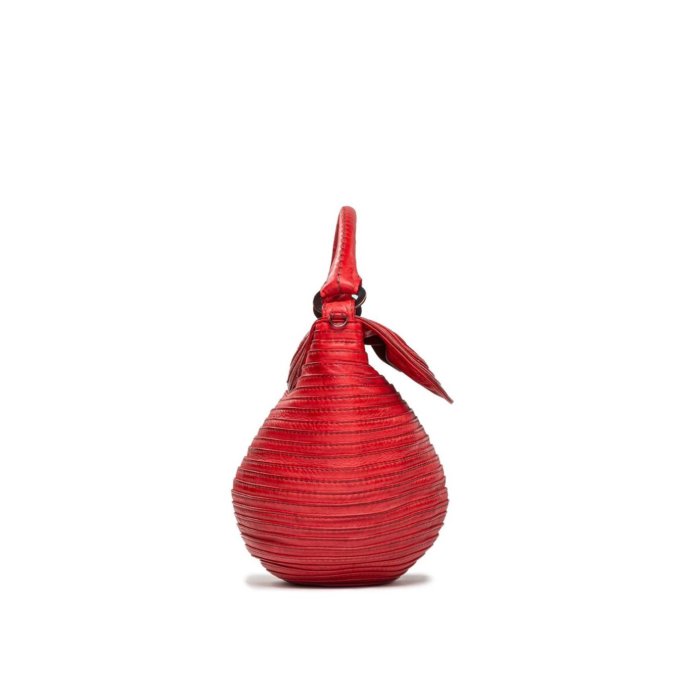 tracolla in pelle rossa
