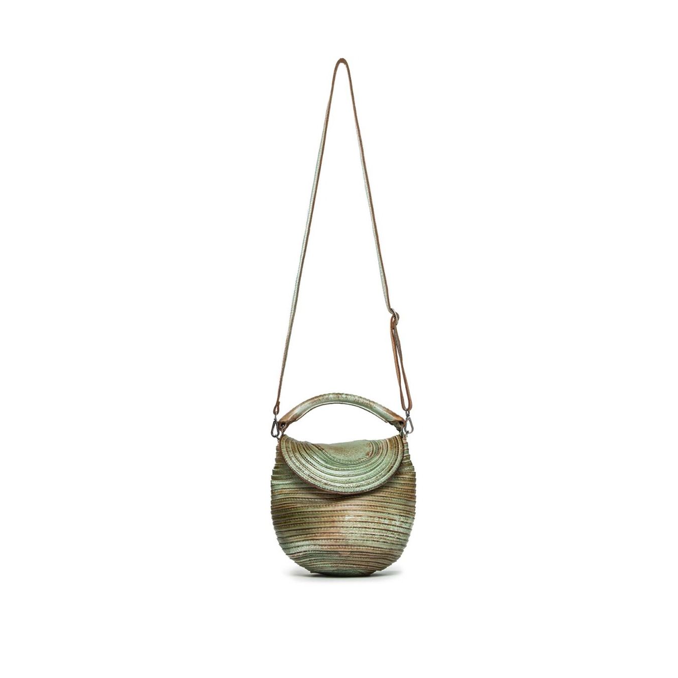 postina in pelle verde