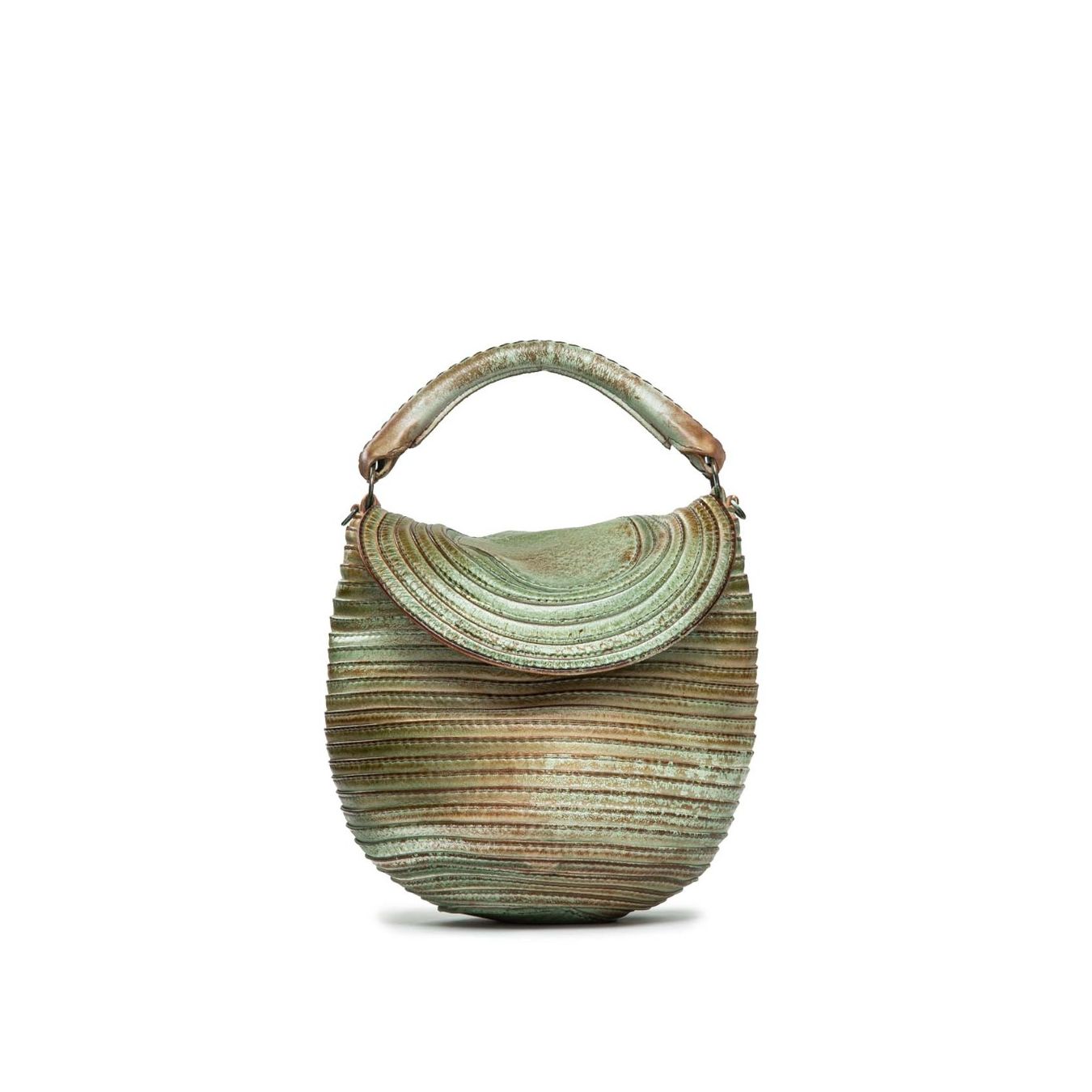postina in pelle verde