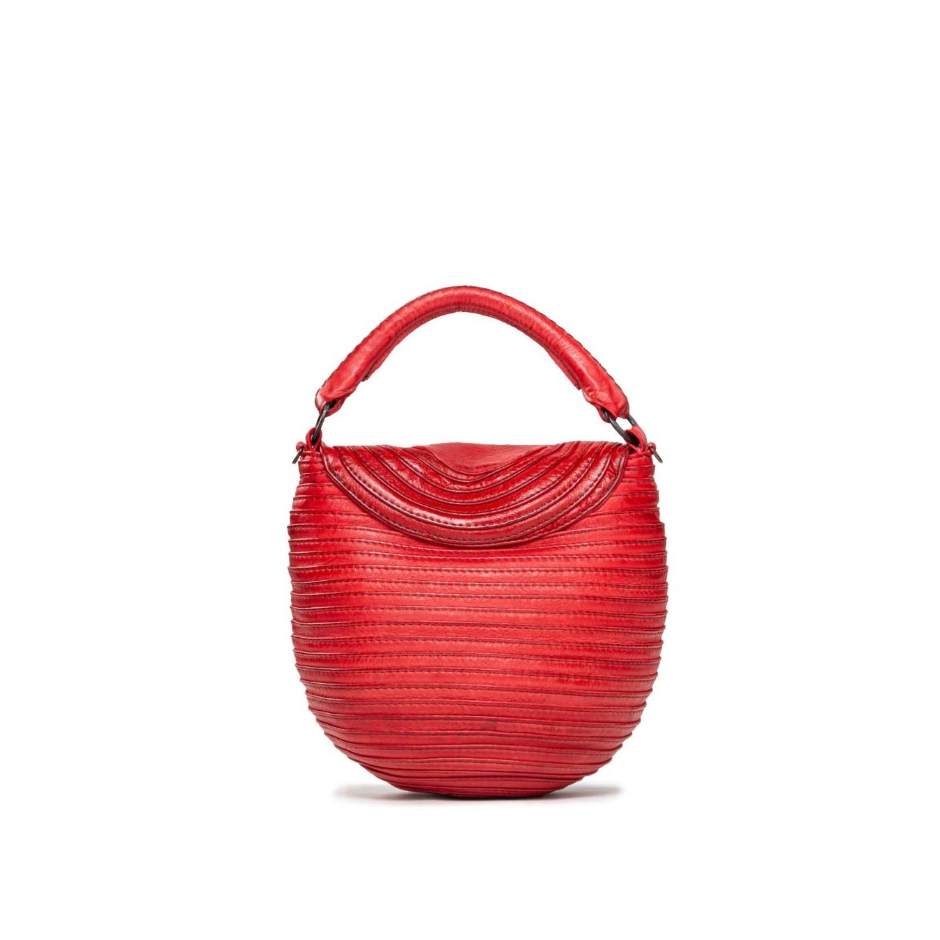tracolla in pelle rossa