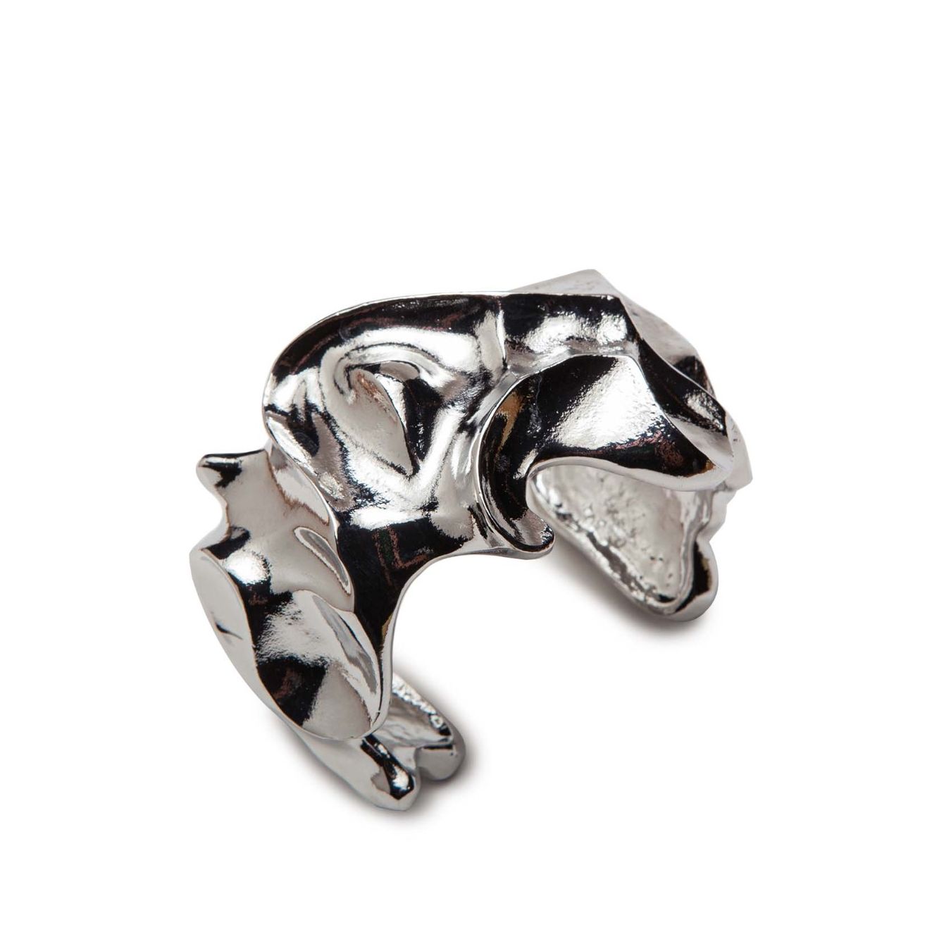 malloni bracciale rigido in argento  lato