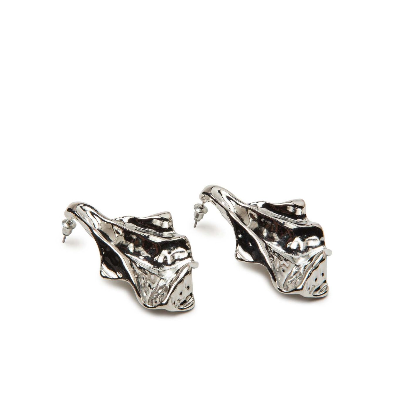 orecchini in argento rigido 