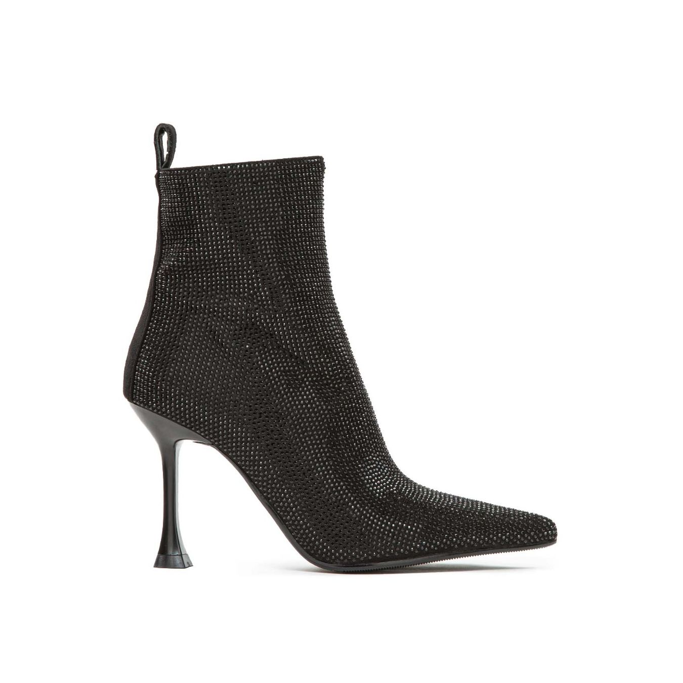 stivaletto in pelle nera