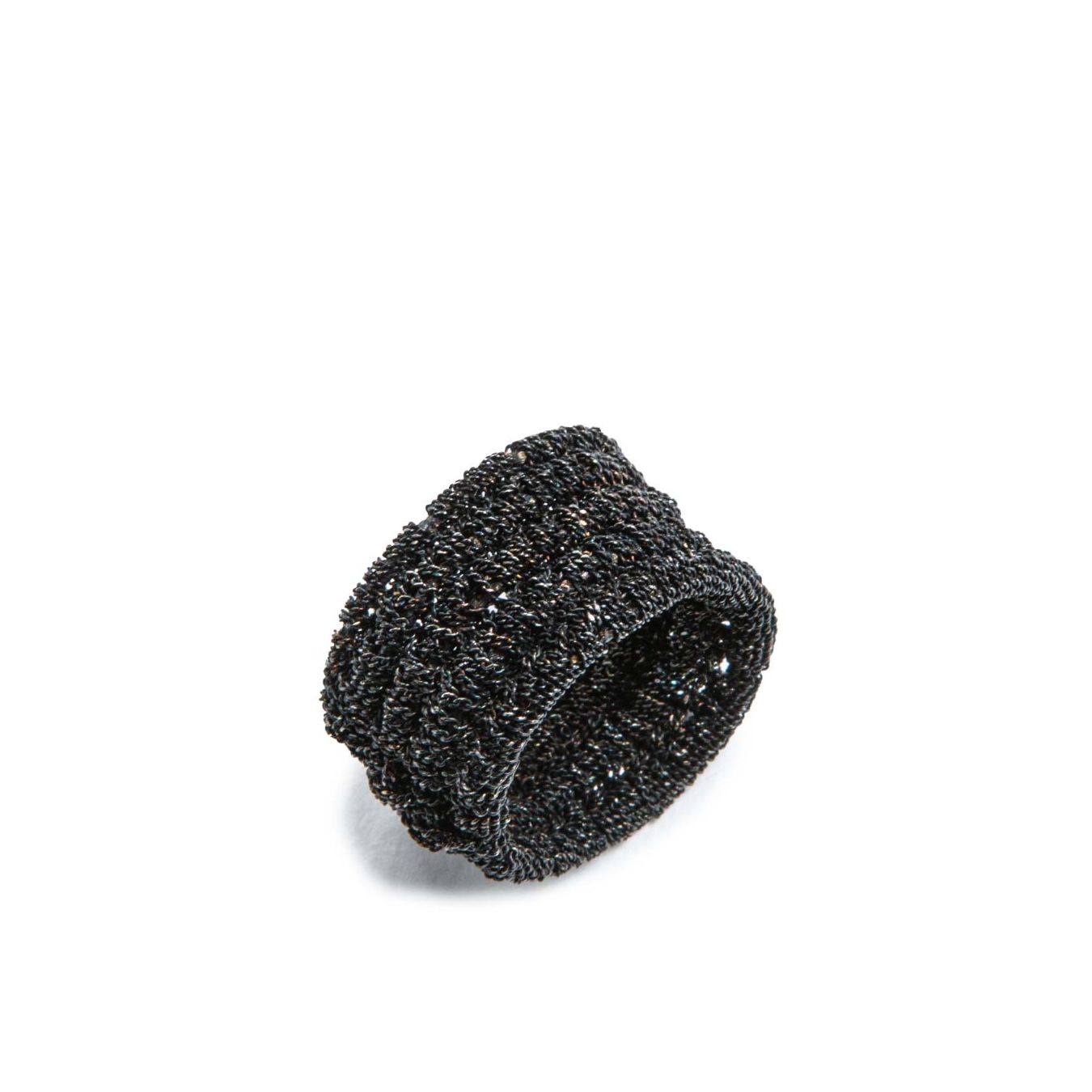 marcela salvador anello ESCLAVA in argento 925 nero metallo