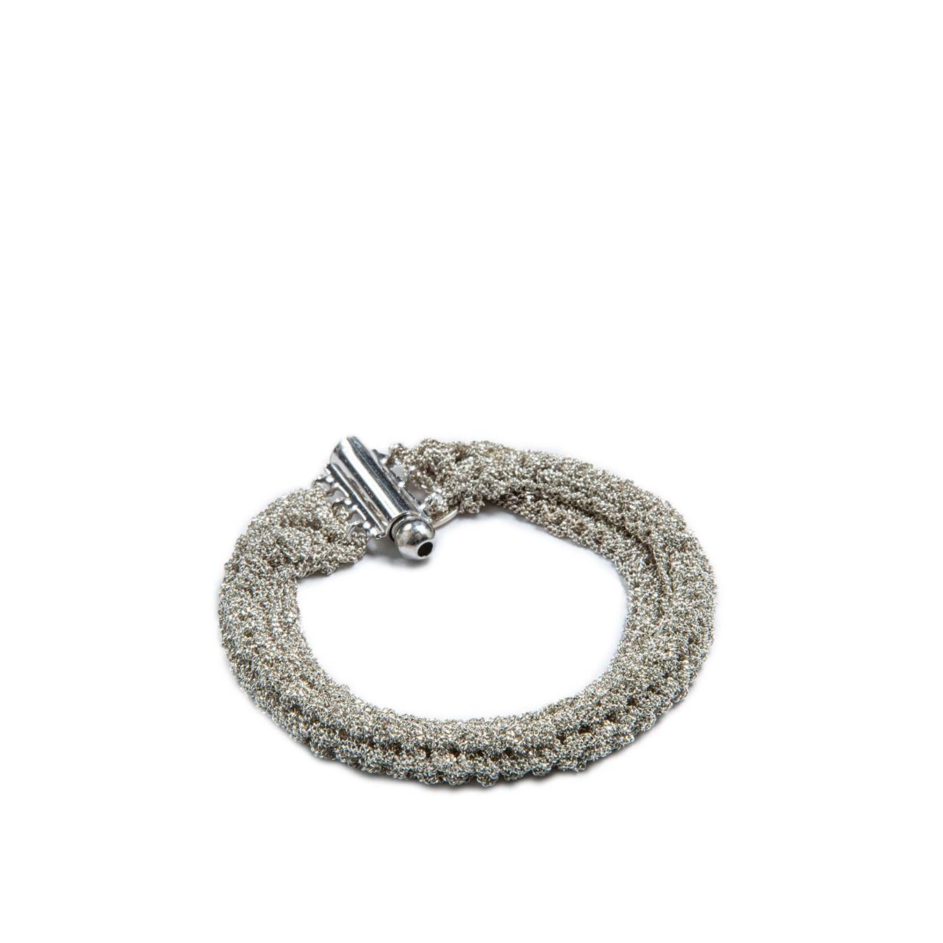 marcela salvador bracciale ESCLAVA in argento 925 bianco chiusura gancetto