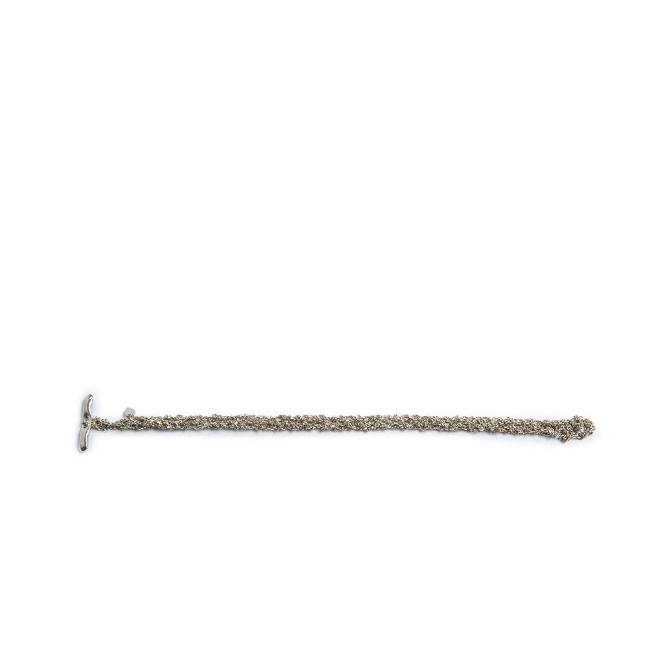 marcela salvador bracciale TRICOT in argento 925 aperto