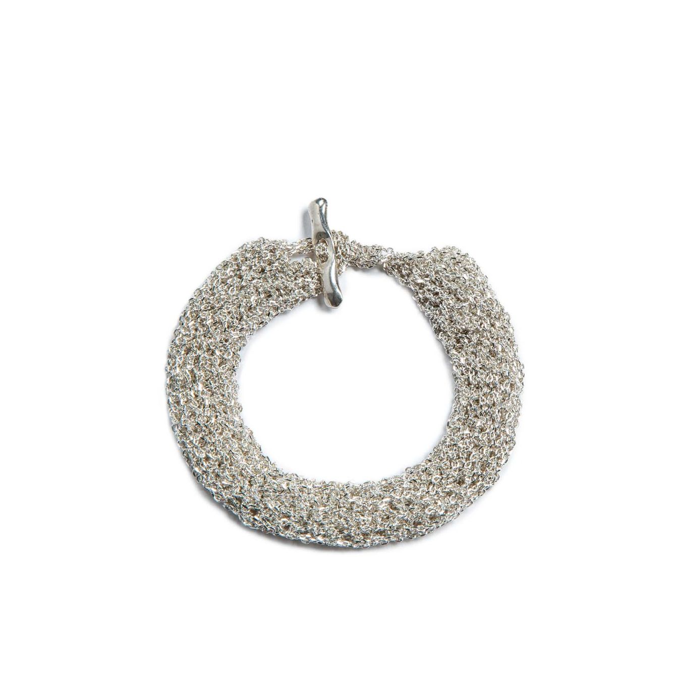 bracciale TRICOT in argento 925 bianco 