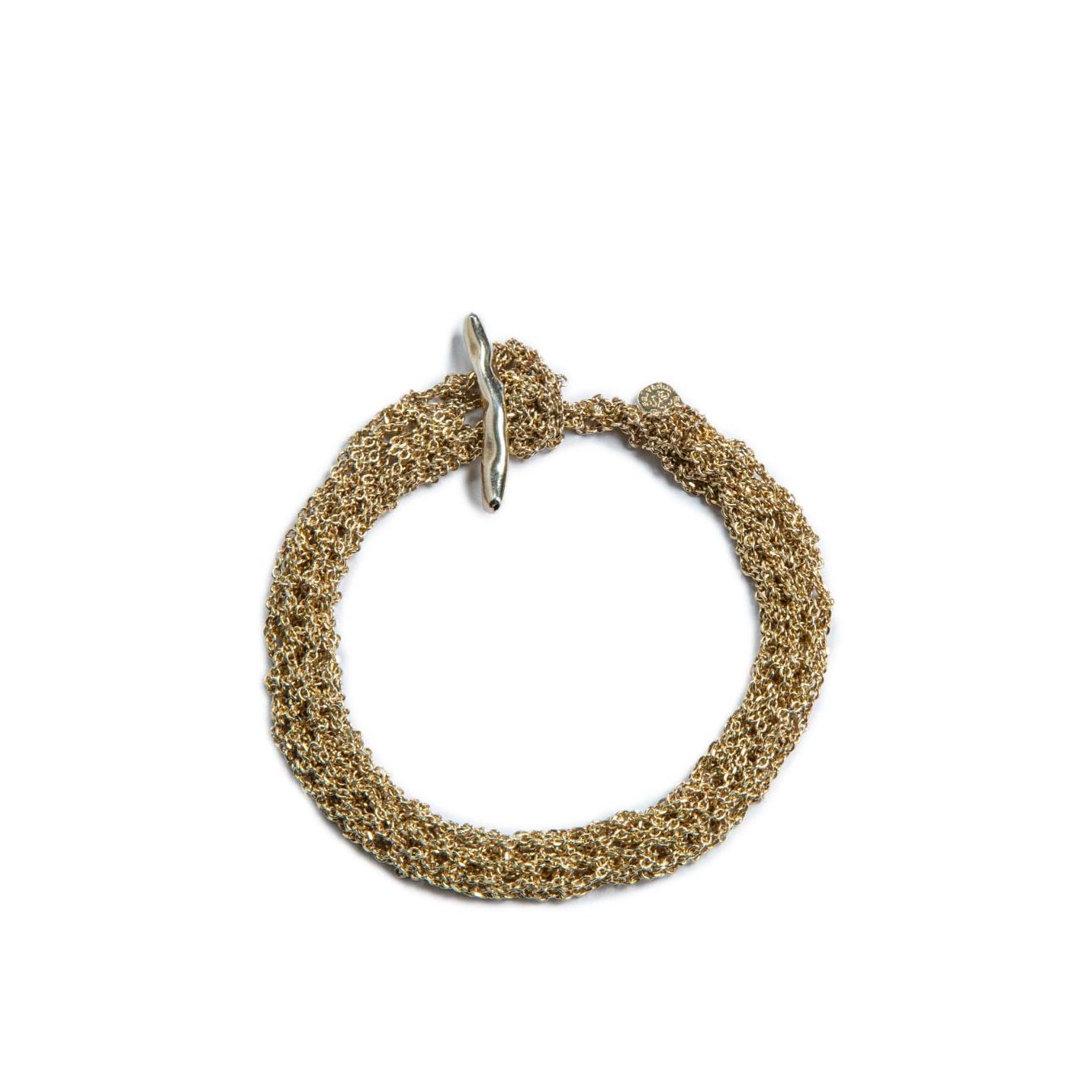 marcela salvador bracciale TRICOT in argento 925 oro 