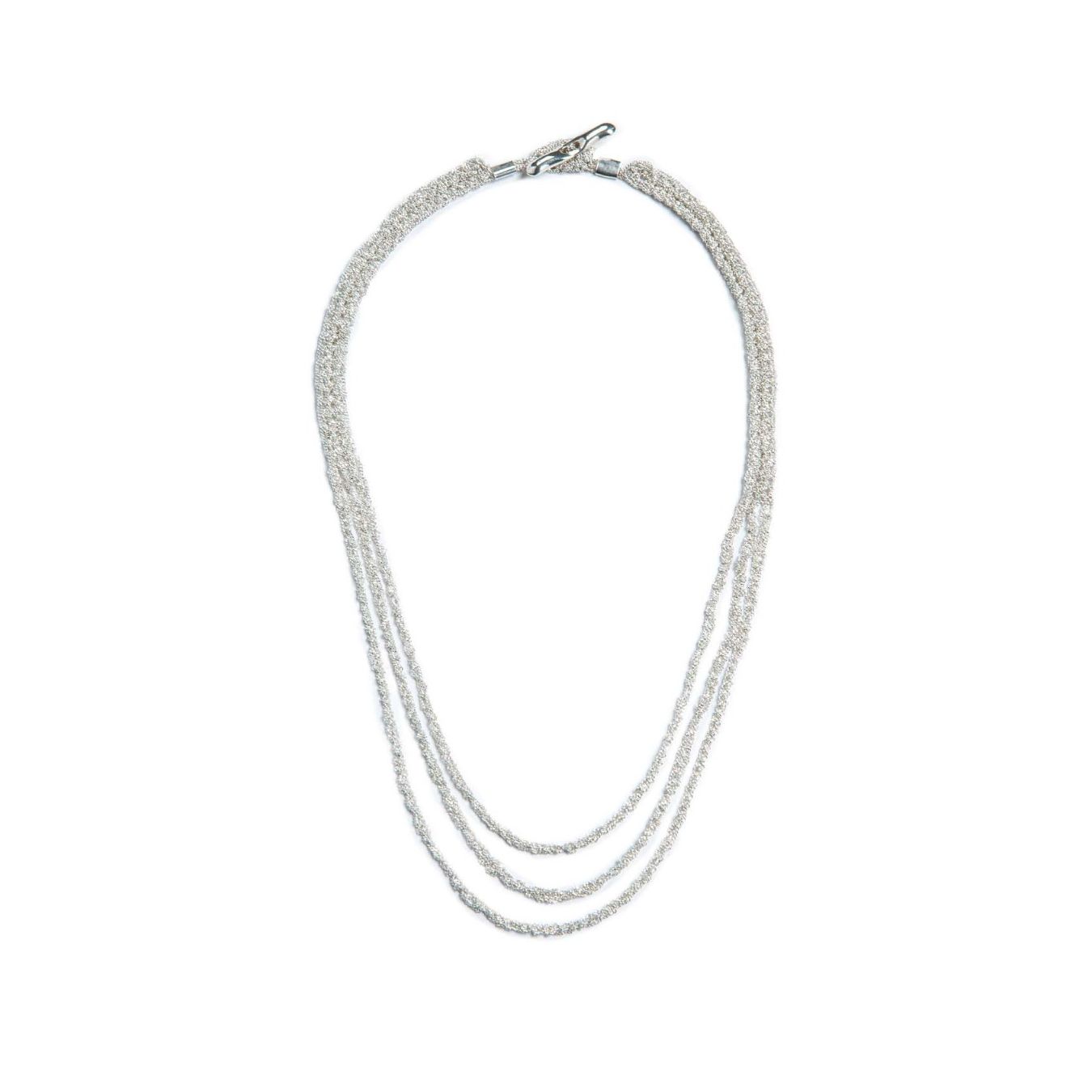 collana CHARLOTTE 3 in argento 925 bianco marcela salvador