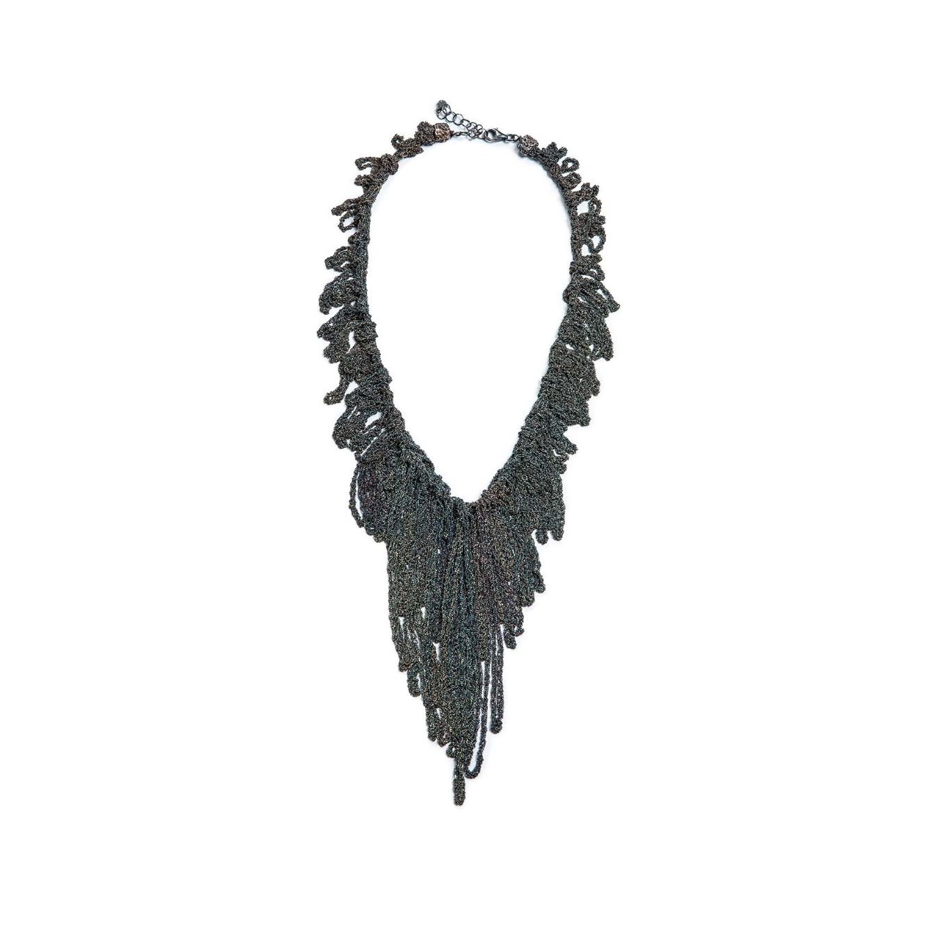 collana MAKI in argento nero 