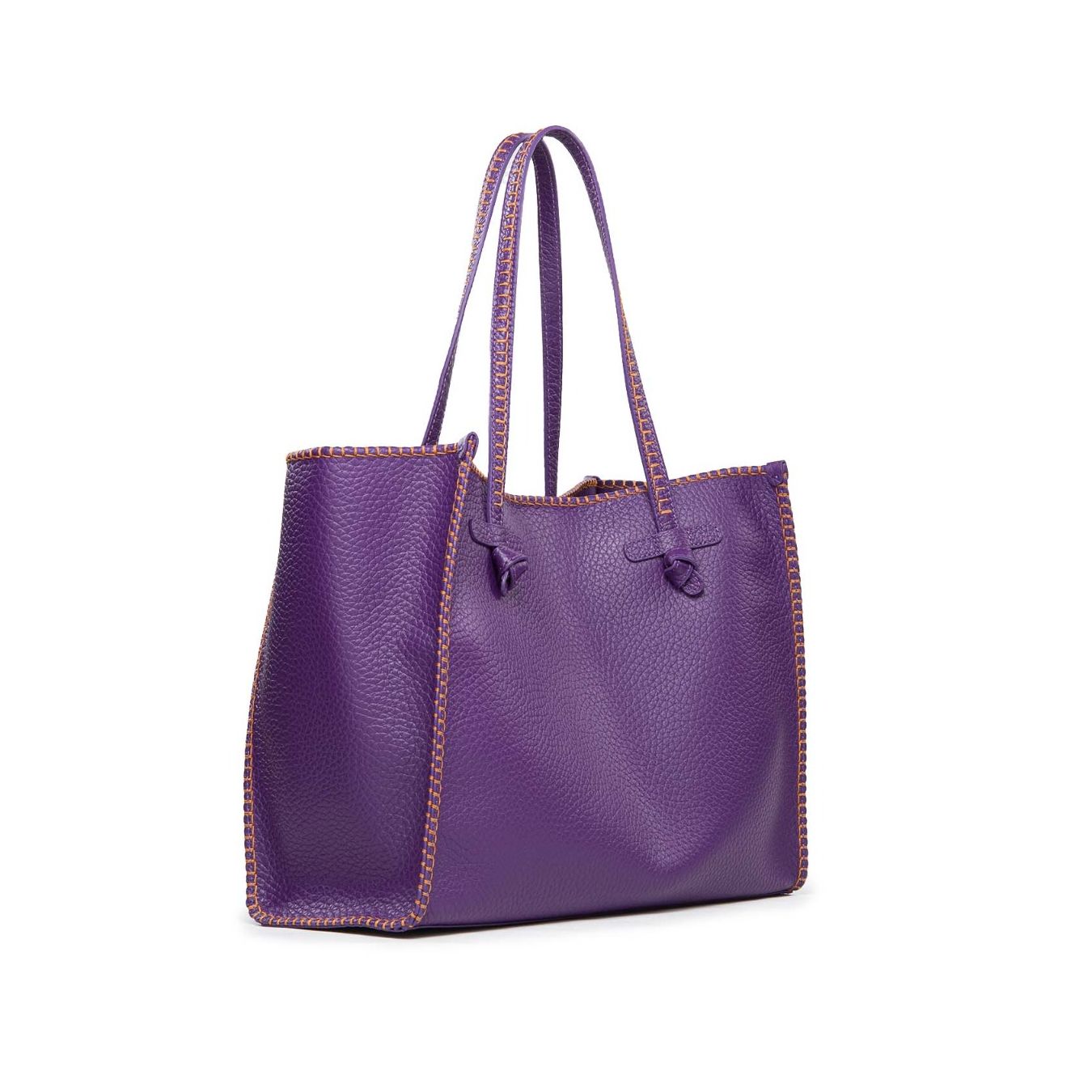 gianni chiarini shopping bag pelle viola