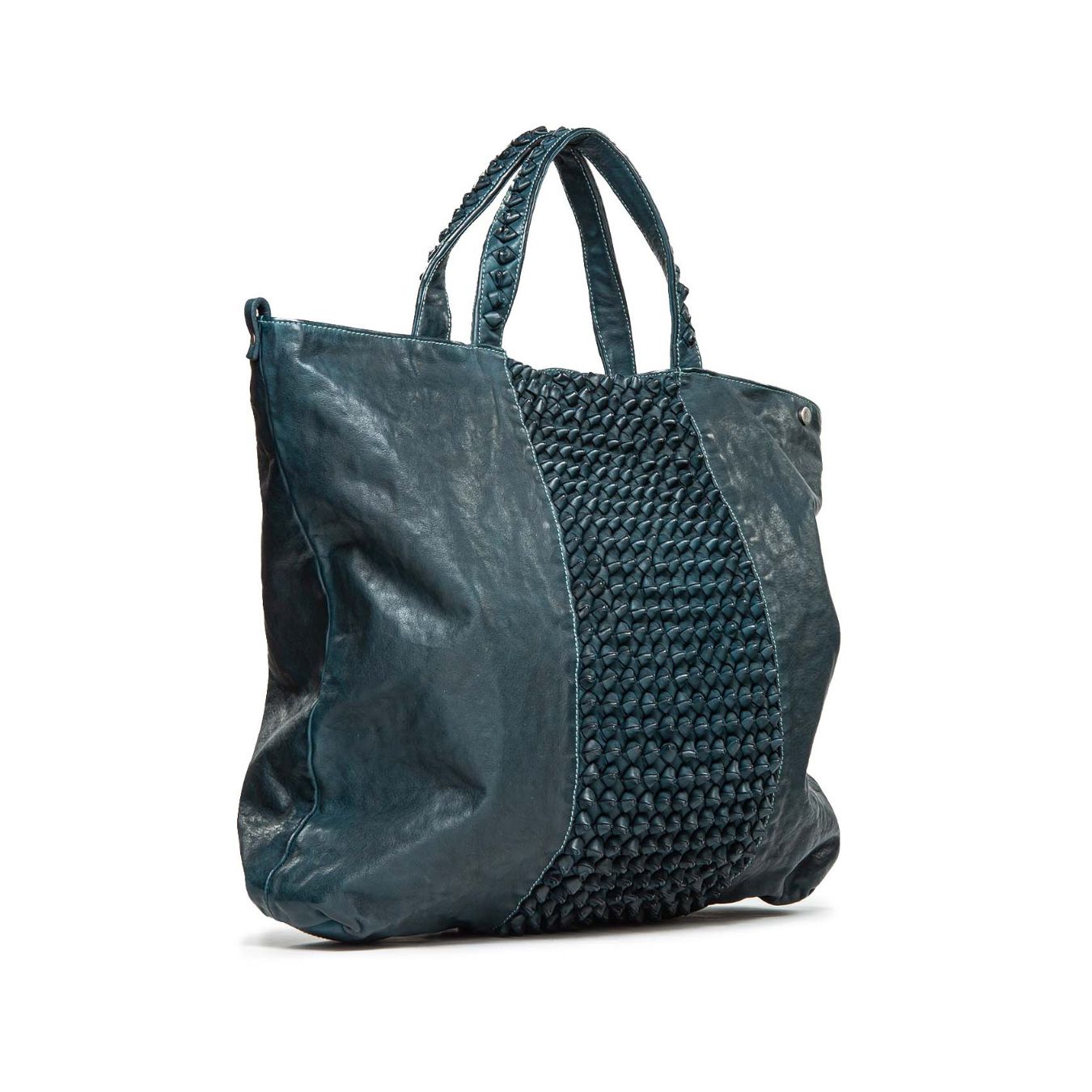 maxi shopper BRIGIDA in pelle blu