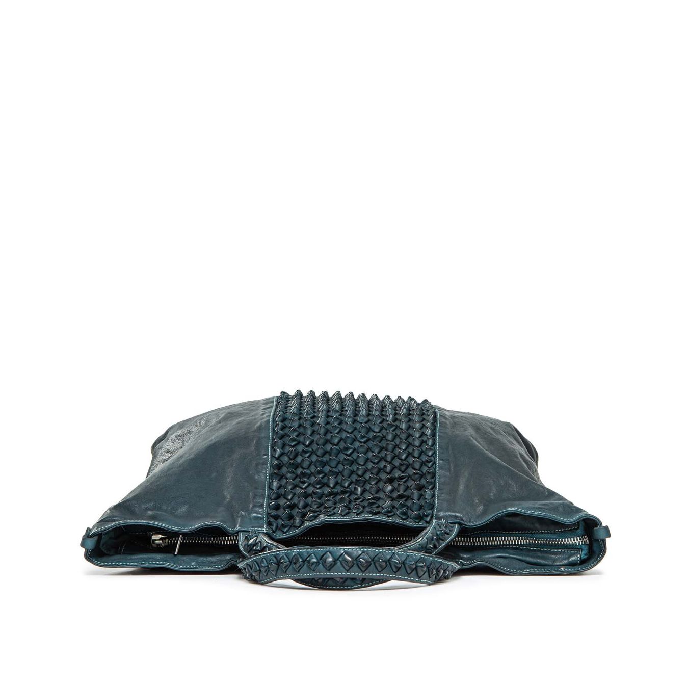maxi shopper BRIGIDA in pelle blu
