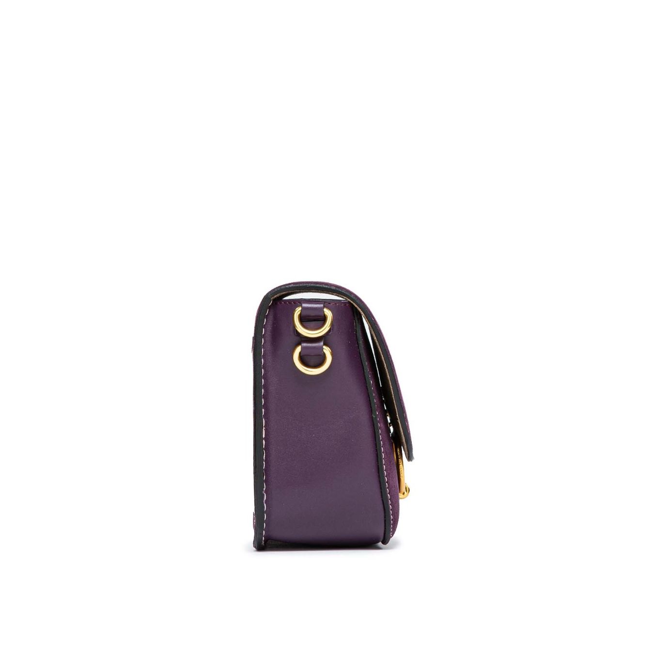 gianni chiarini pochette in camoscio prugna
