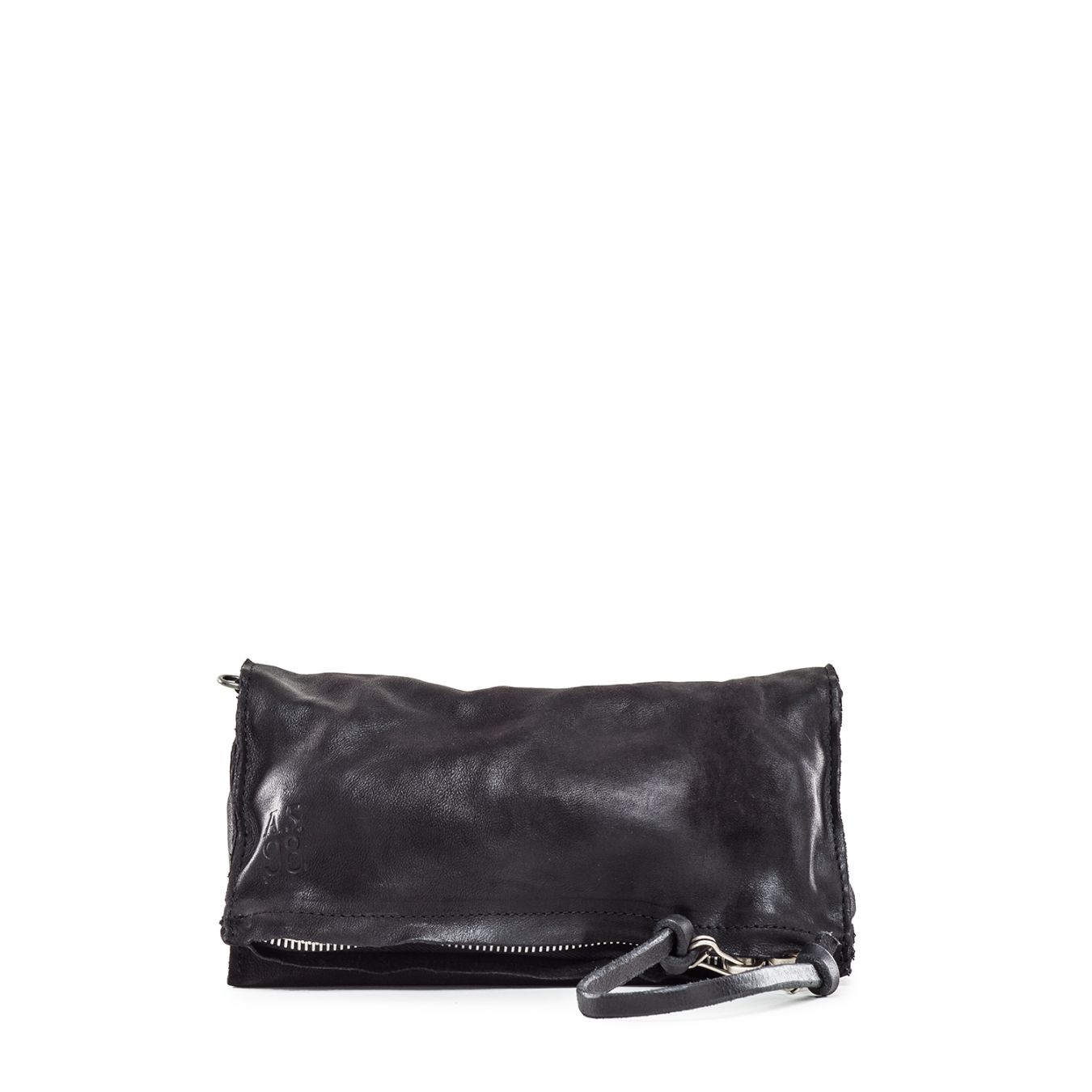 clutch pelle nera