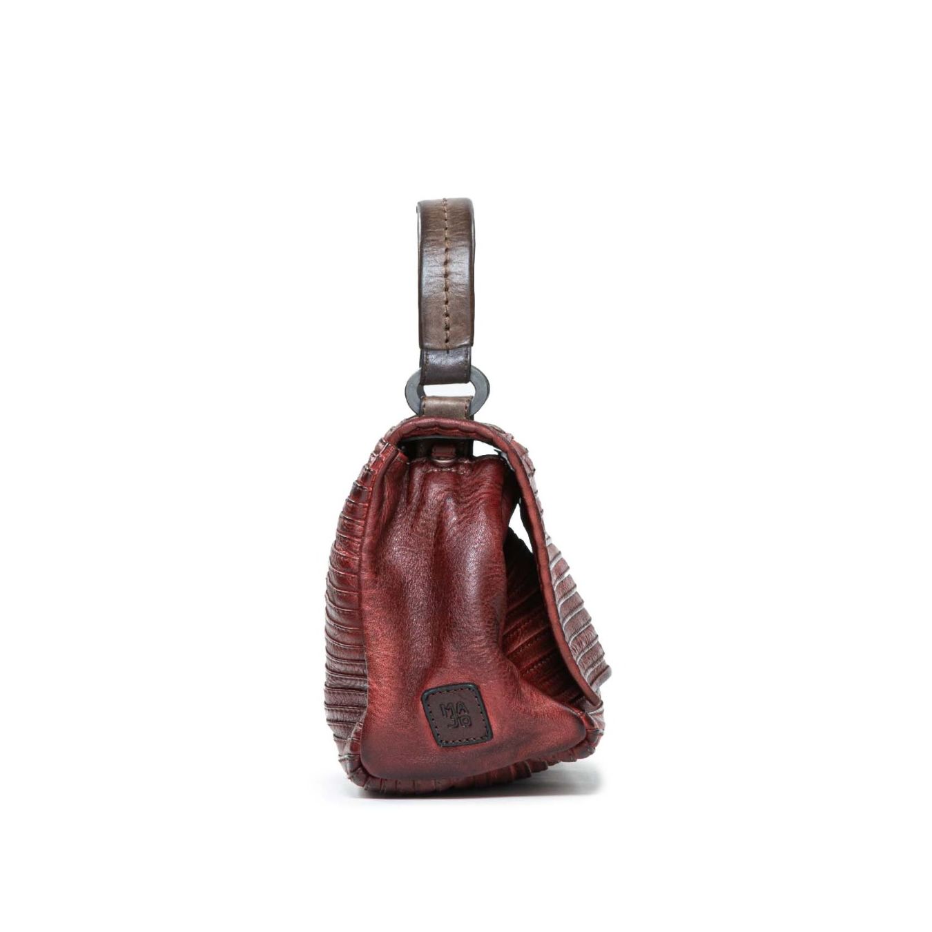 cartella in pelle rossa