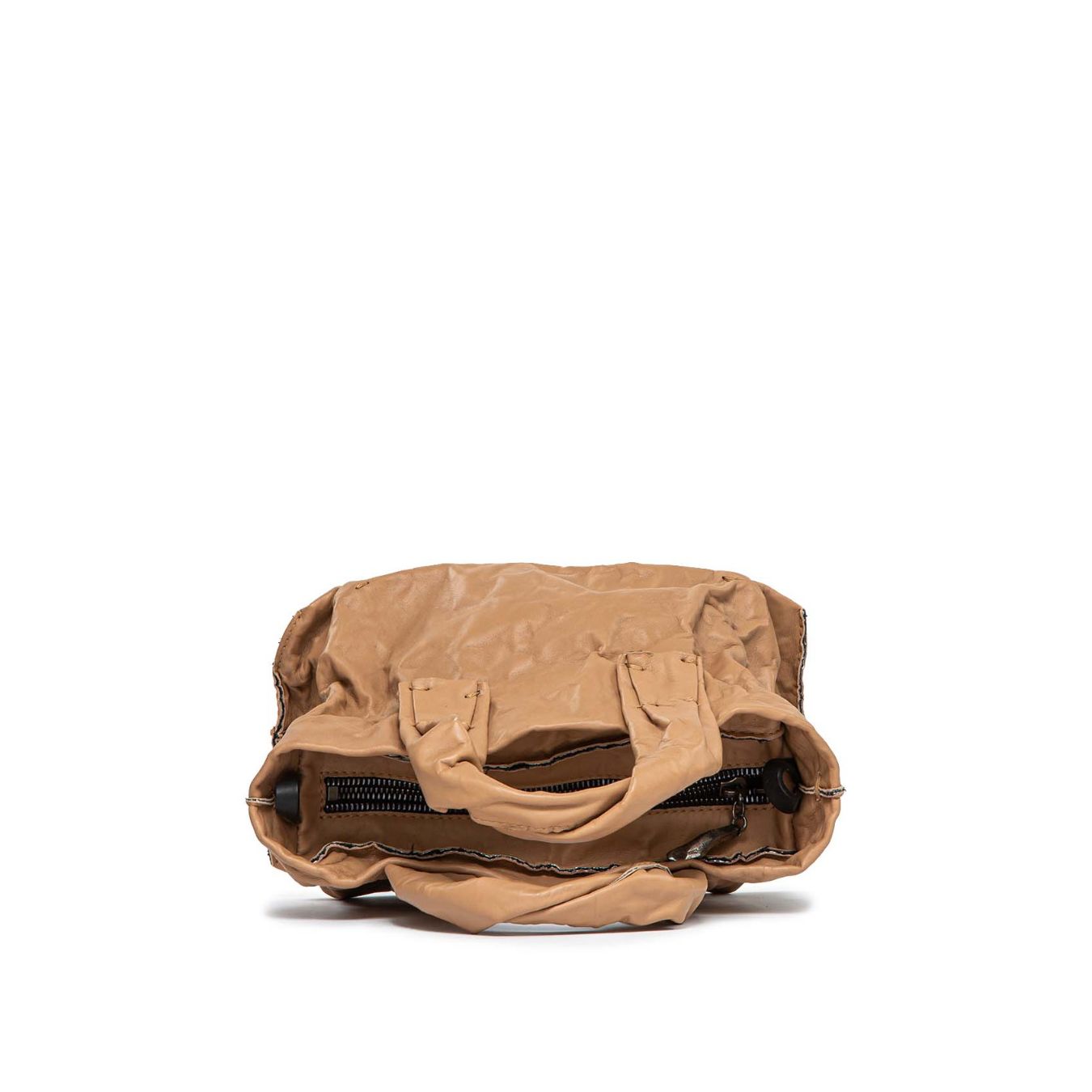 mini shopper ANIMA in pelle cammello