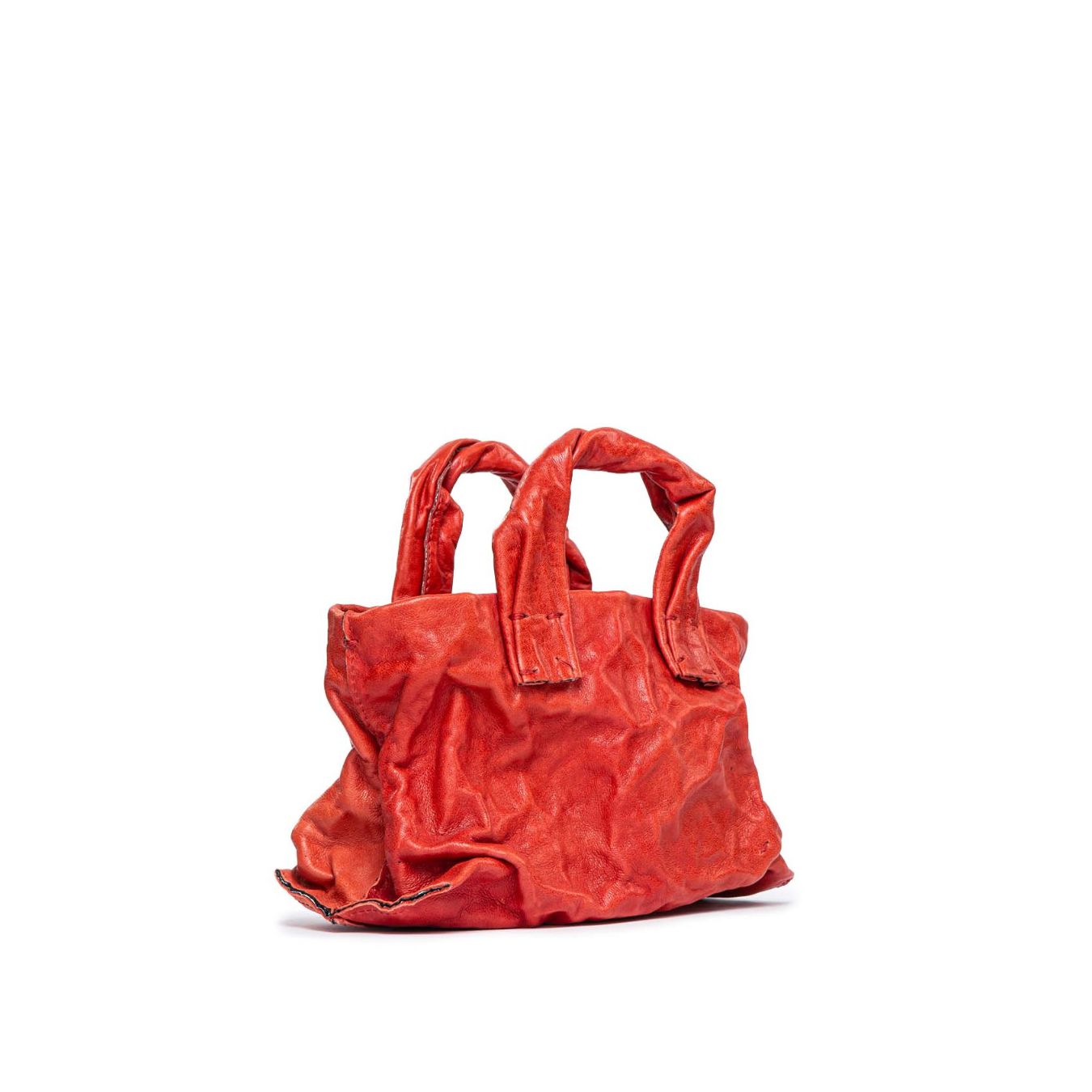 mini shopper ANIMA in pelle rossa 