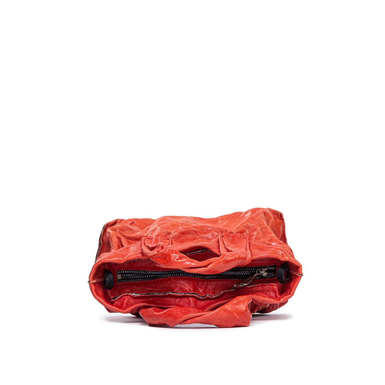 mini shopper ANIMA in pelle rossa 