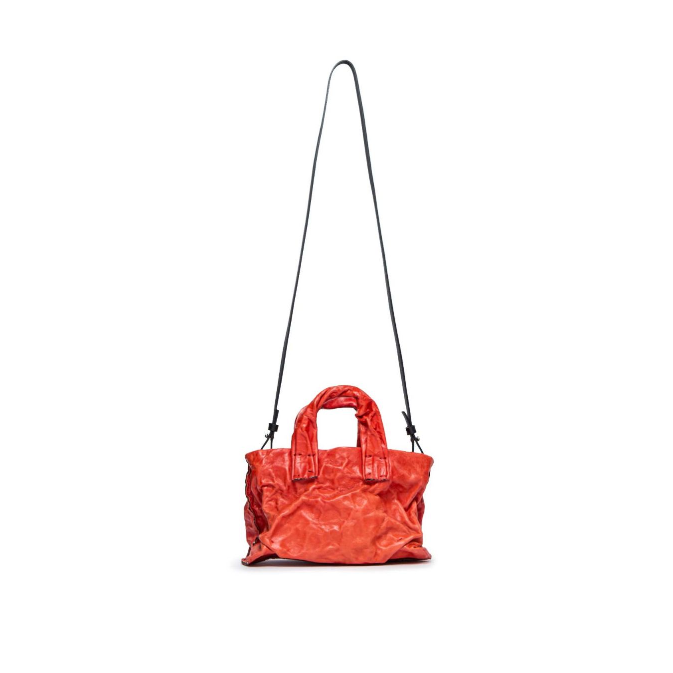 mini shopper ANIMA in pelle rossa 