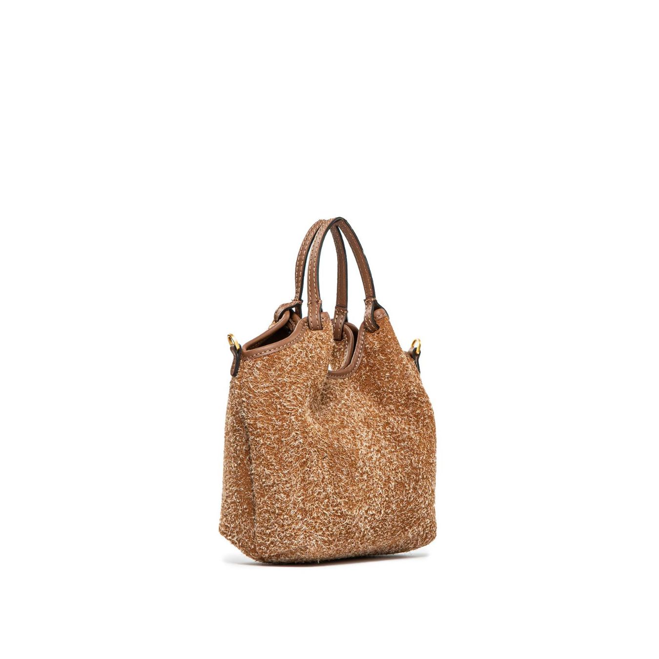 mini shopper DUA in camoscio cuoio 