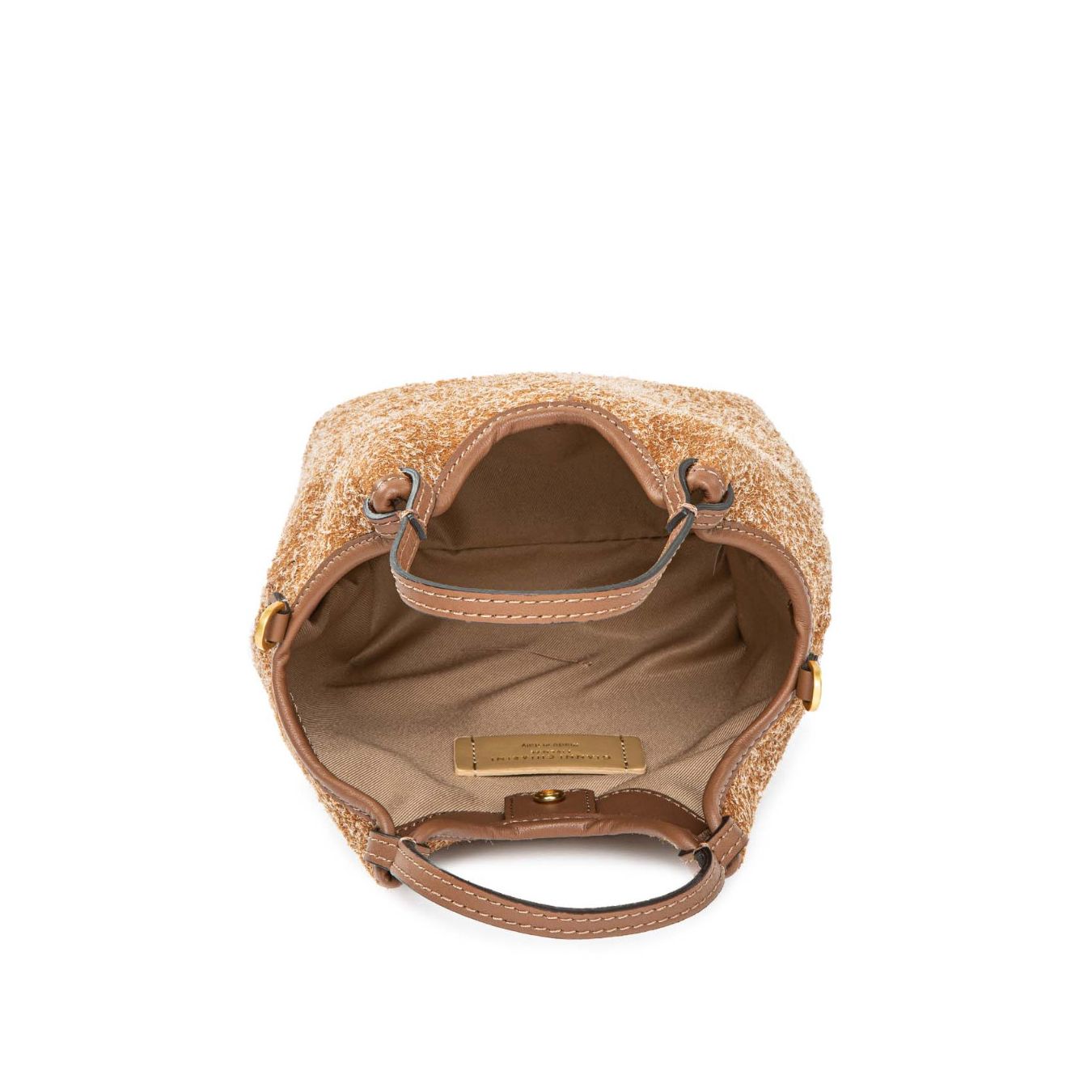 mini shopper DUA in camoscio cuoio 
