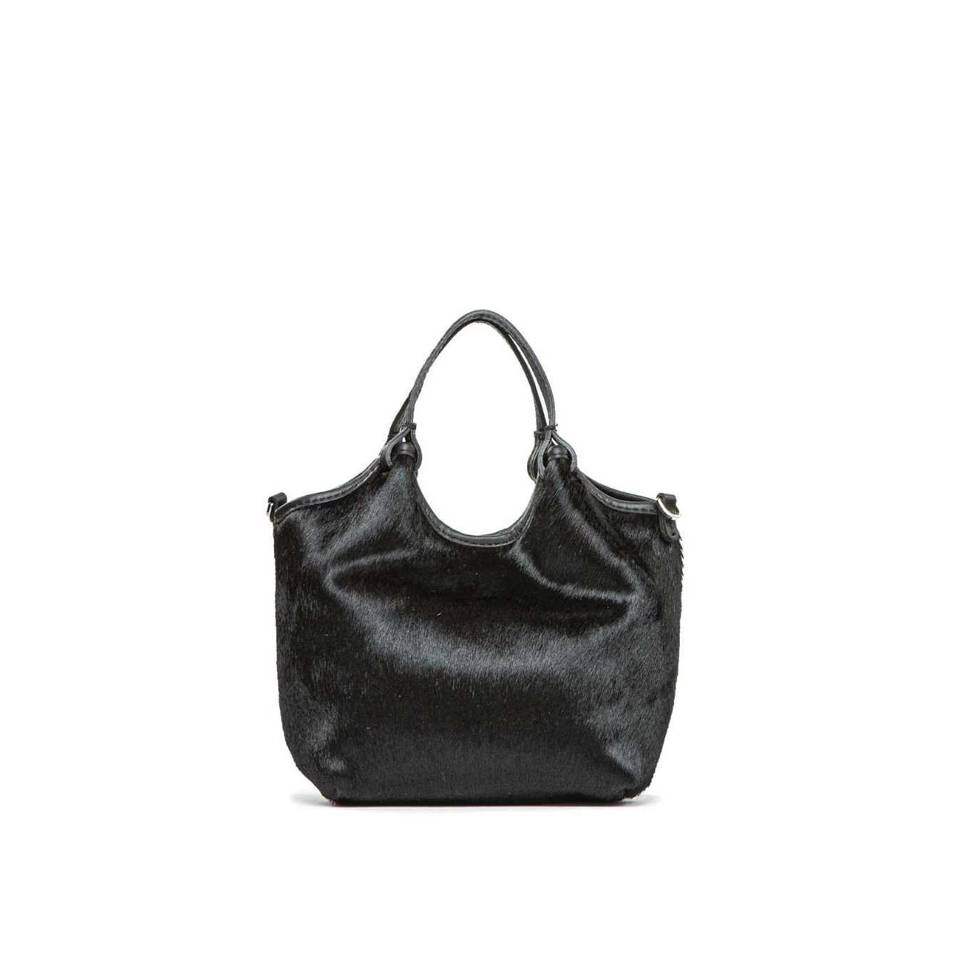 mini shopper DUA in cavallino nero 