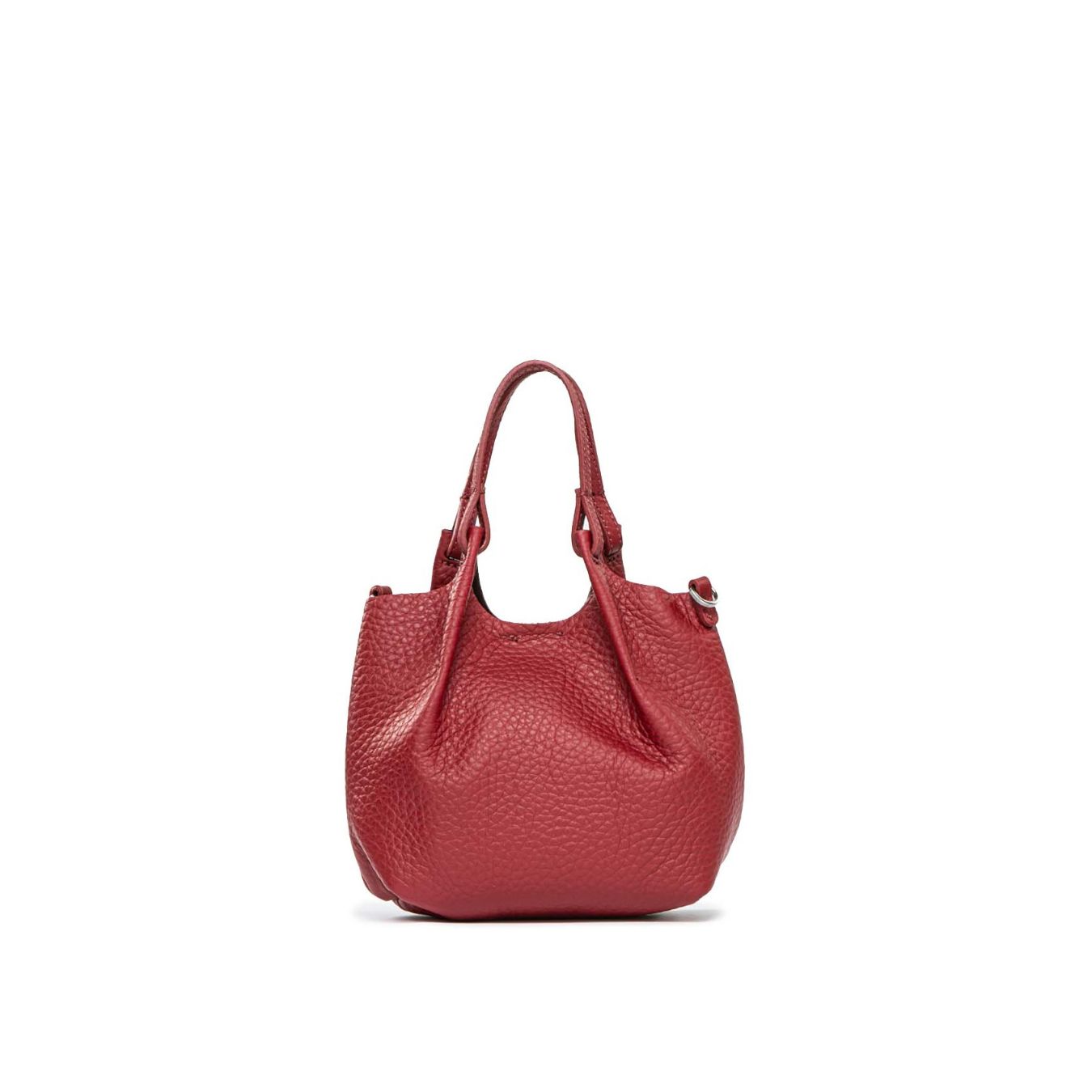 mini shopper DUA in pelle rossa 