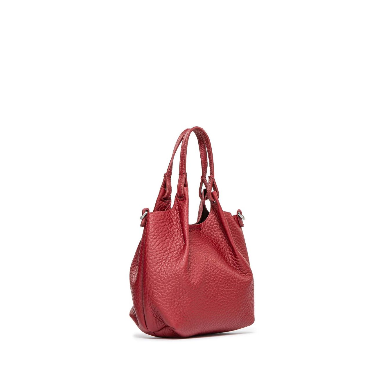 mini shopper DUA in pelle rossa 