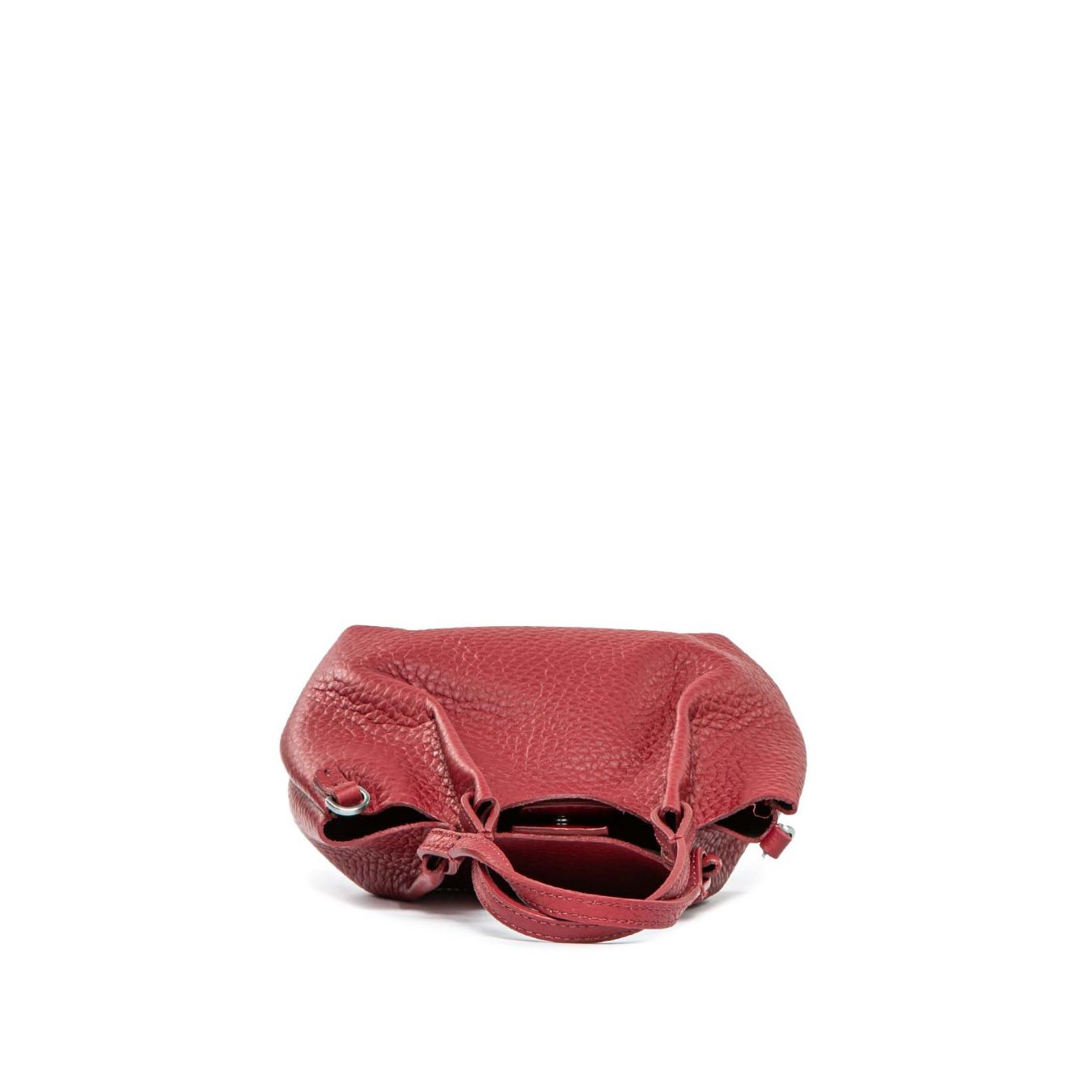 mini shopper DUA in pelle rossa 
