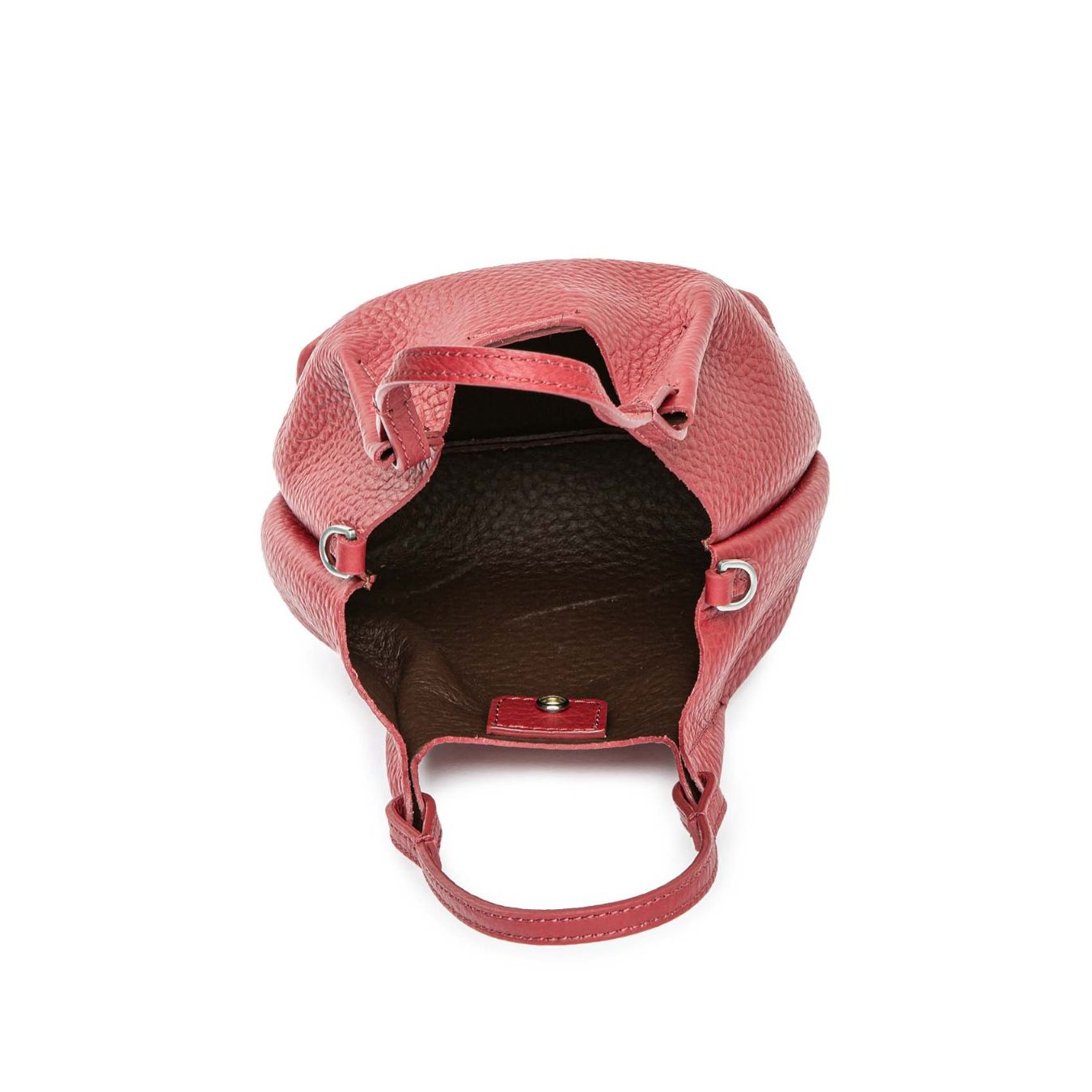 mini shopper DUA in pelle rossa 
