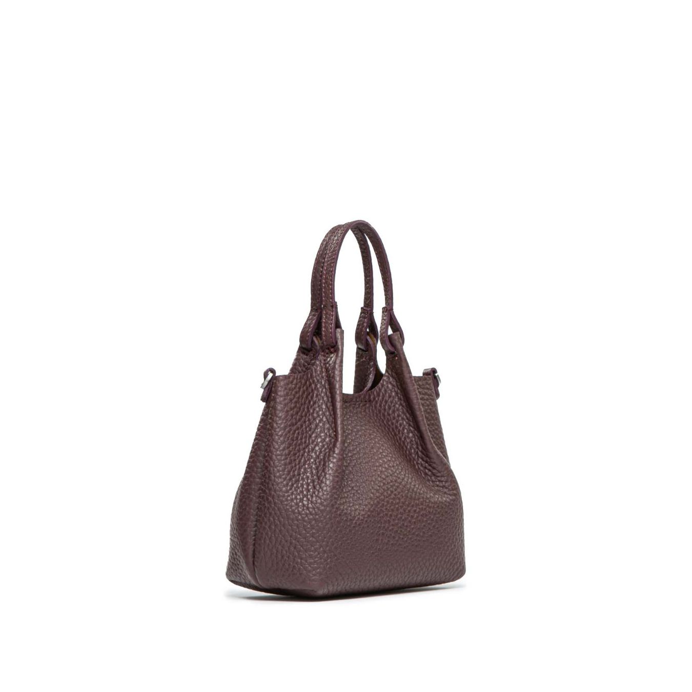 mini shopper DUA in pelle viola 