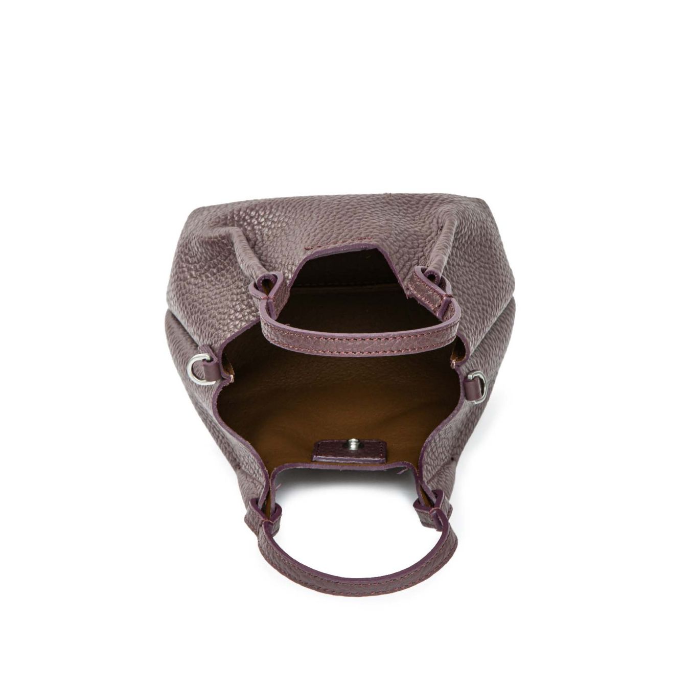 mini shopper DUA in pelle viola 