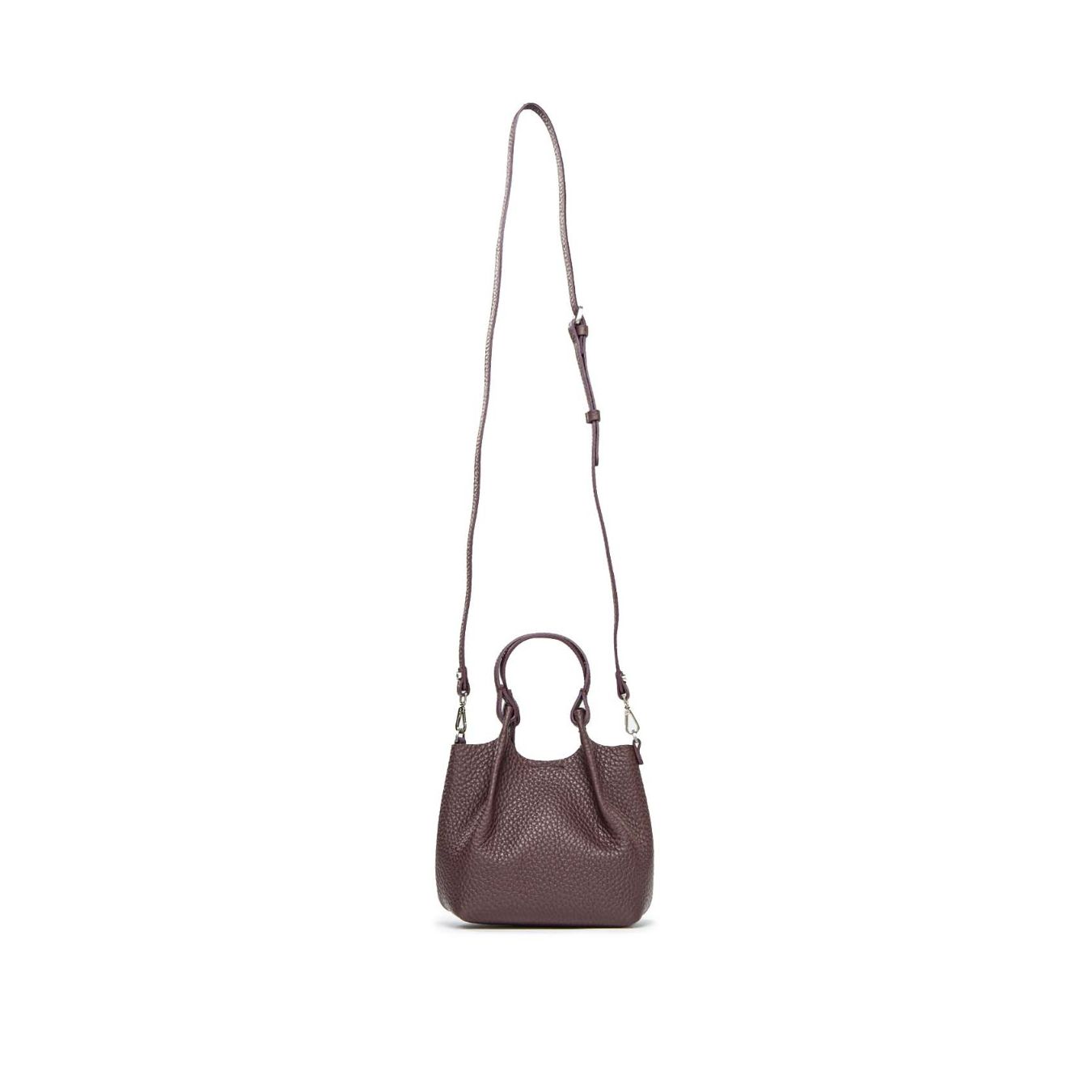 mini shopper DUA in pelle viola 