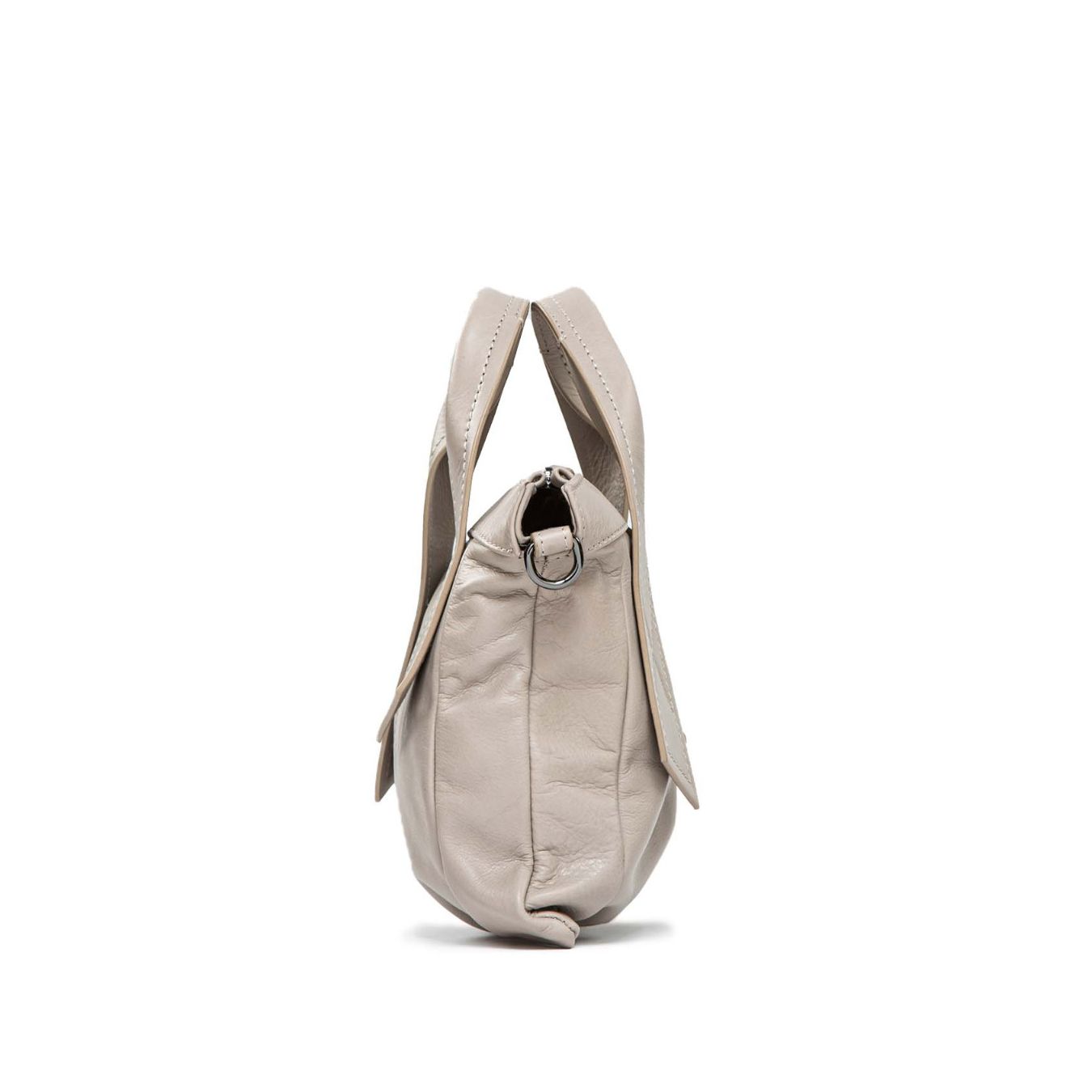 mini shopper ZAIRA in pelle grigia 