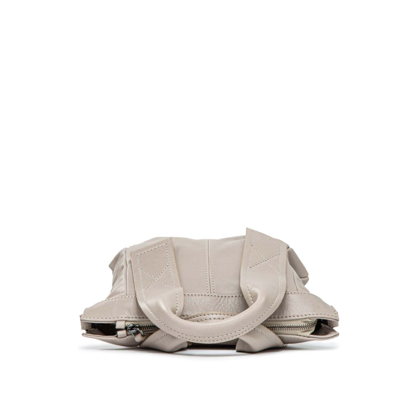 mini shopper ZAIRA in pelle grigia 