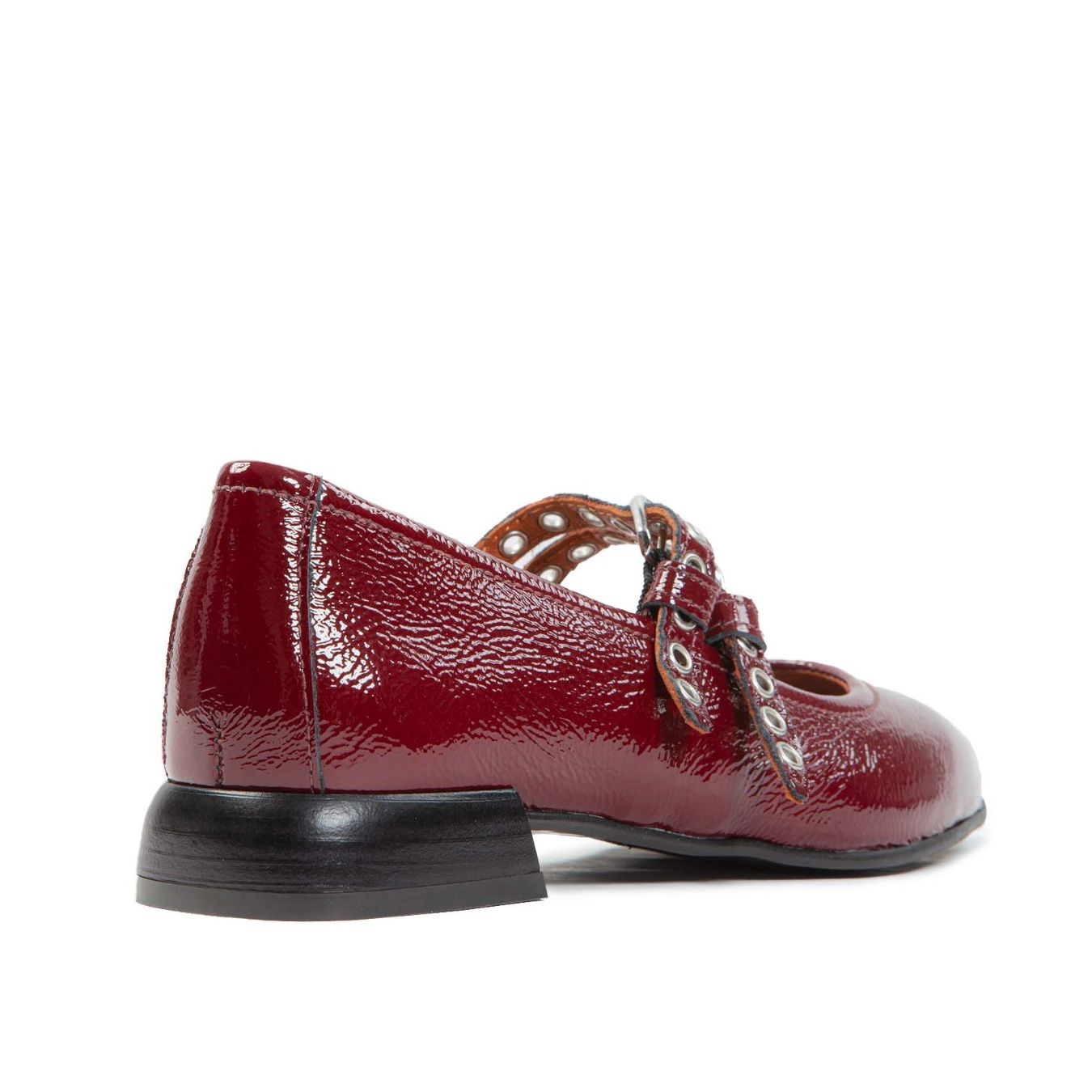 mjus ballerina PORTOFINO in pelle barolo dietro