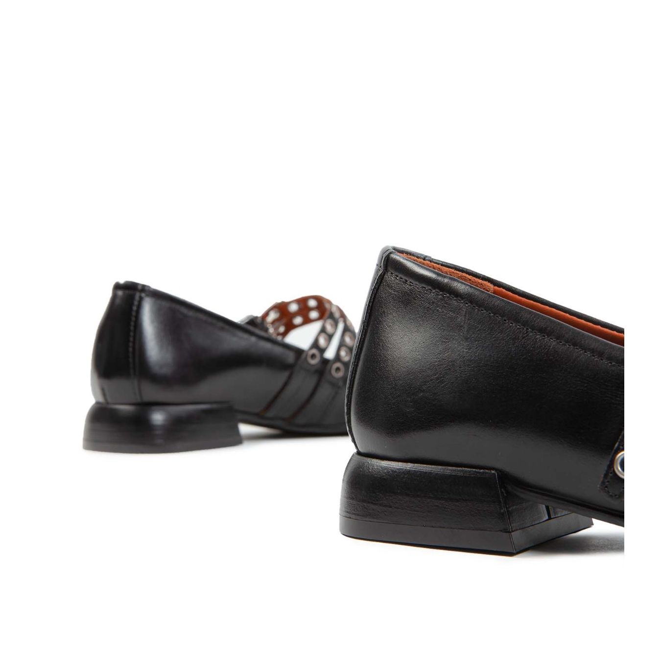mjus ballerina PORTOFINO in pelle nera tacco