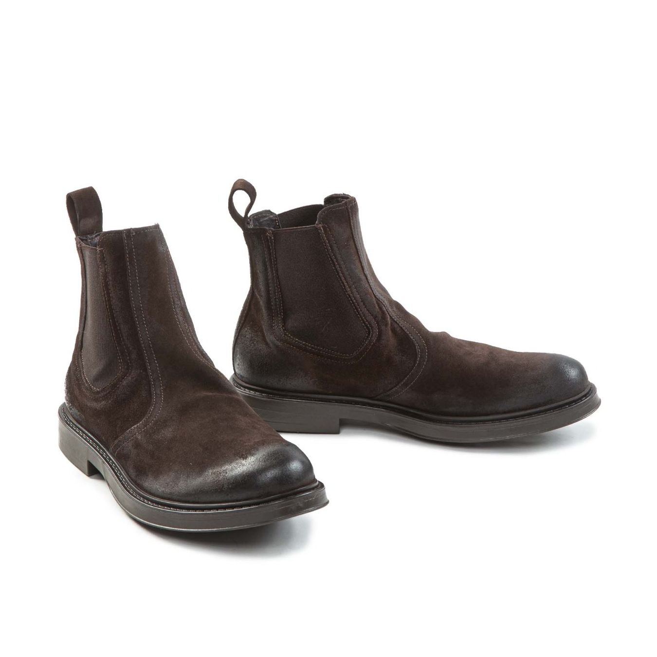 stivaletto BEATLES camoscio marrone  lato