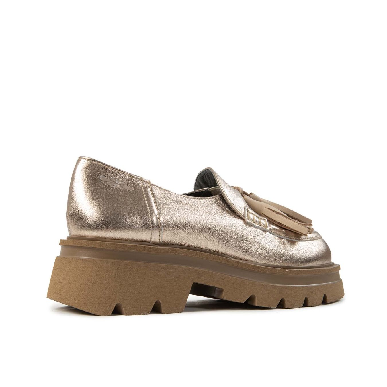 mocassino SUMI in pelle vaniglia lato
