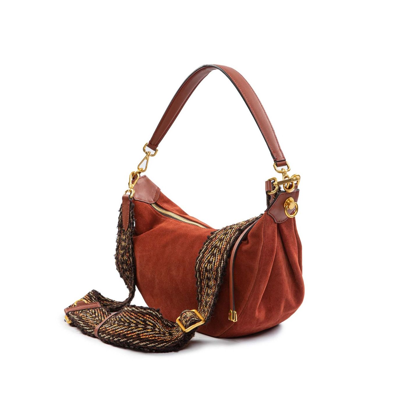 monospalla AISHA brick red con tracolla